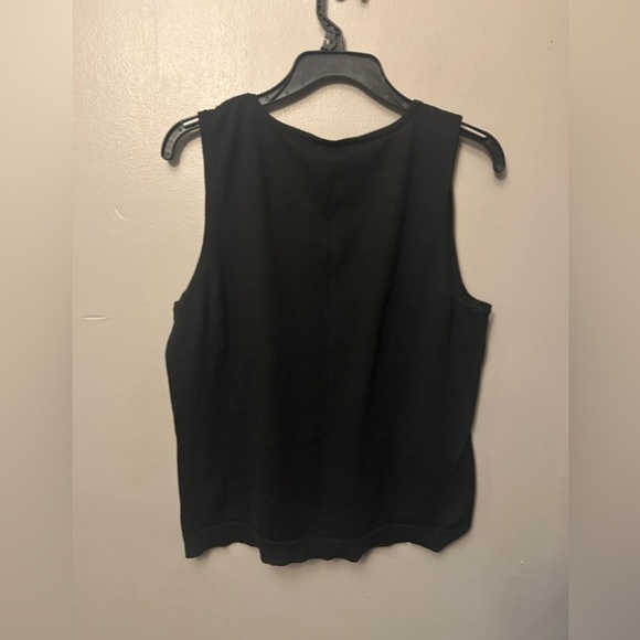 Lauren Ralph Lauren shirt - black 100% cotton sleeveless lightweight sweater - Picture 5 of 9